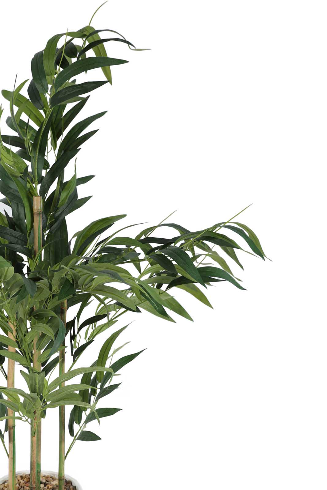 Redtag-Green-Artificial-Bamboo-Plant-With-Pattern-White-Pot-130Cm-Category:Plants-&-Flowers,-Colour:Green,-Deals:New-In,-Dept:Home,-Filter:Home-Decor,-HMW-HOM-Decorative-Accessories,-New-In-HMW-HOM,-Non-Sale,-Section:Homewares,-W22B-Home-Decor-
