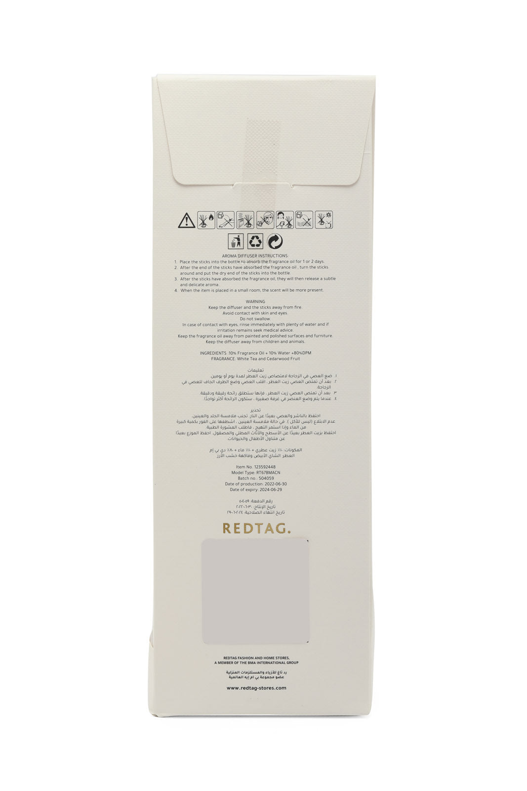 Redtag-White-Tea-Cedarwood-Diffuser-80Ml-Category:Diffuser,-Colour:White,-Deals:New-In,-Dept:Home,-Filter:Home-Decor,-HMW-HOM-Candle-&-Fragrances,-New-In-HMW-HOM,-Non-Sale,-Section:Homewares,-W22B-Home-Decor-