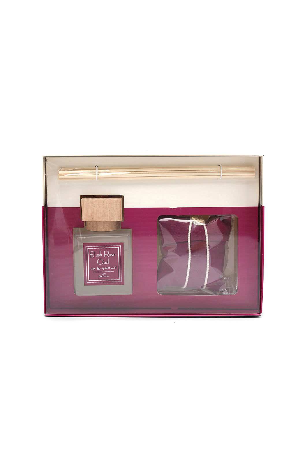 Redtag-Blush-Rose-Oud-70Ml-Diffuser-Scented-Sachet-Gift-Set-Category:Diffuser,-Colour:Pink,-Deals:New-In,-Dept:Home,-Filter:Home-Decor,-HMW-HOM-Candle-&-Fragrances,-New-In-HMW-HOM,-Non-Sale,-Section:Homewares,-W22B-Home-Decor-