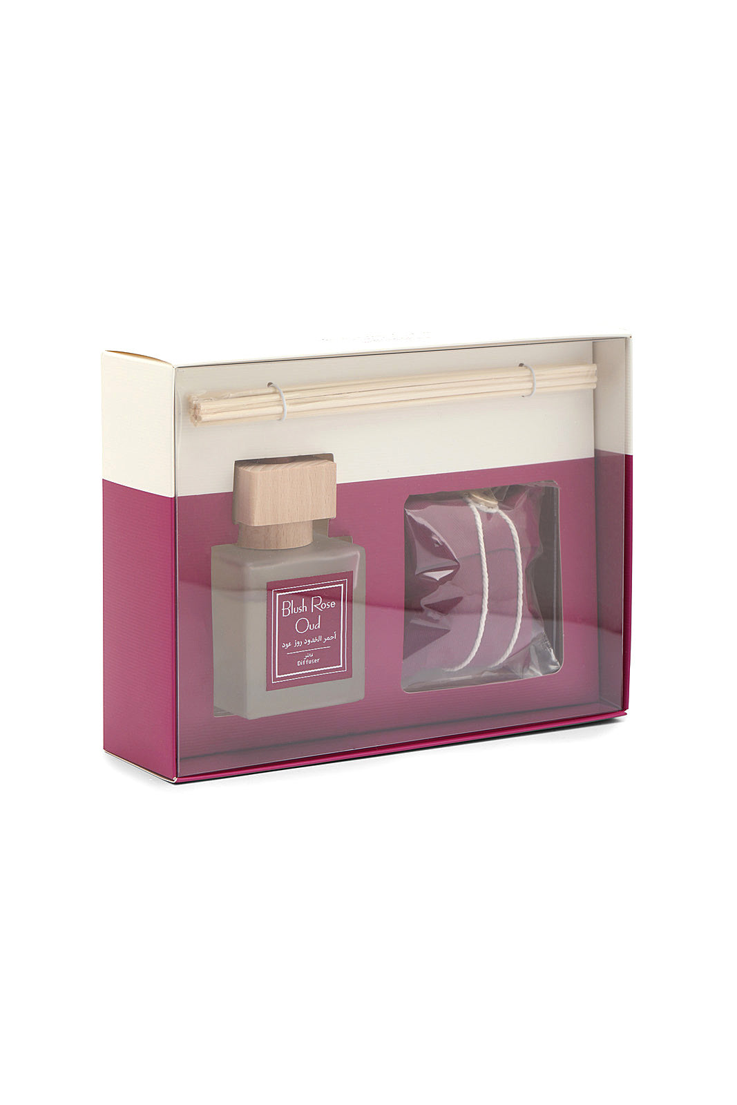 Redtag-Blush-Rose-Oud-70Ml-Diffuser-Scented-Sachet-Gift-Set-Category:Diffuser,-Colour:Pink,-Deals:New-In,-Dept:Home,-Filter:Home-Decor,-HMW-HOM-Candle-&-Fragrances,-New-In-HMW-HOM,-Non-Sale,-Section:Homewares,-W22B-Home-Decor-
