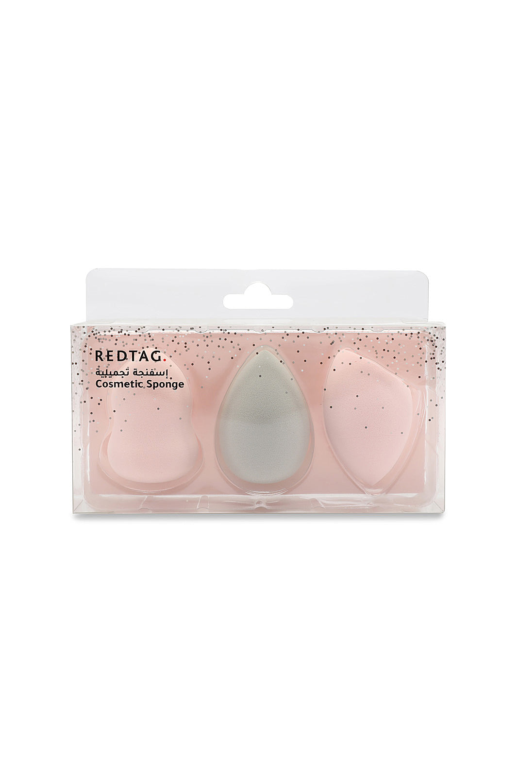 Redtag-Pink/Grey-Cosmetic-Sponge-Category:Jewellery,-Colour:Assorted,-Filter:Travel-Accessories,-IMP-Jewellery,-New-In,-New-In-IMP-ACC,-Non-Sale,-S23A,-Section:Homewares-Check-