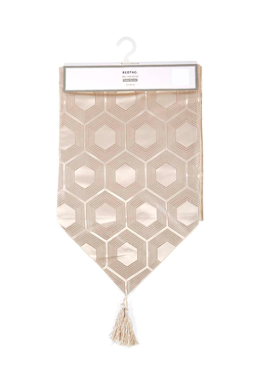 Redtag-Gold-Jacquard-Table-Runner-Category:Table-Linen,-Colour:Gold,-Deals:New-In,-Dept:Home,-Filter:Home-Dining,-HMW-DIN-Kitchen-Accessories,-New-In-HMW-DIN,-Non-Sale,-Section:Homewares,-W22B-Home-Dining-