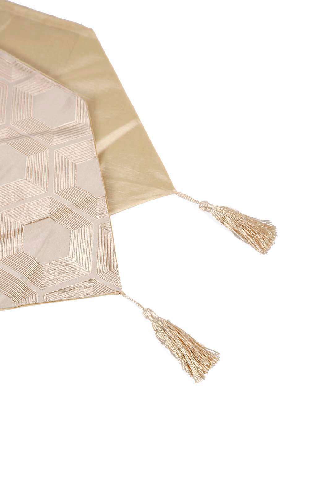 Redtag-Gold-Jacquard-Table-Runner-Category:Table-Linen,-Colour:Gold,-Deals:New-In,-Dept:Home,-Filter:Home-Dining,-HMW-DIN-Kitchen-Accessories,-New-In-HMW-DIN,-Non-Sale,-Section:Homewares,-W22B-Home-Dining-