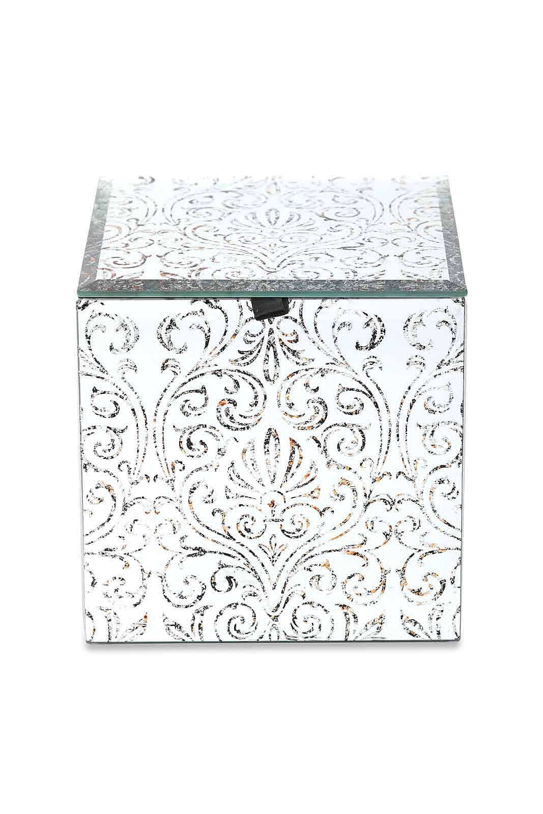 Redtag-Assorted-Damask-Pattern-Square-Glass-Box-Category:Fashion-Box,-Colour:Assorted,-Deals:New-In,-Dept:Home,-Filter:Home-Decor,-HMW-HOM-Decorative-Accessories,-New-In-HMW-HOM,-Non-Sale,-Section:Homewares,-W22B-Home-Decor-