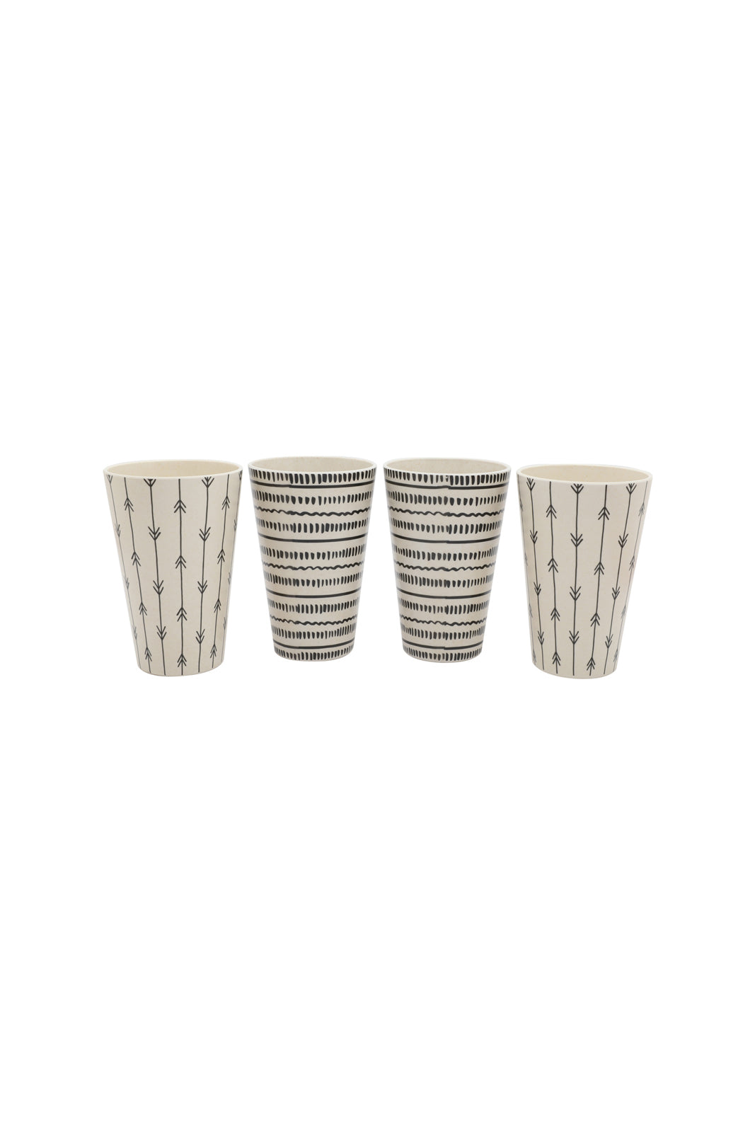 Redtag-Multicolour-Bamboo-Glass-Set-(4-Piece)-Category:Glasses,-Colour:Multicolour,-Deals:New-In,-Dept:Home,-Filter:Home-Dining,-HMW-DIN-Crockery,-New-In-HMW-DIN,-Non-Sale,-S23A,-Section:Homewares-Home-Dining-