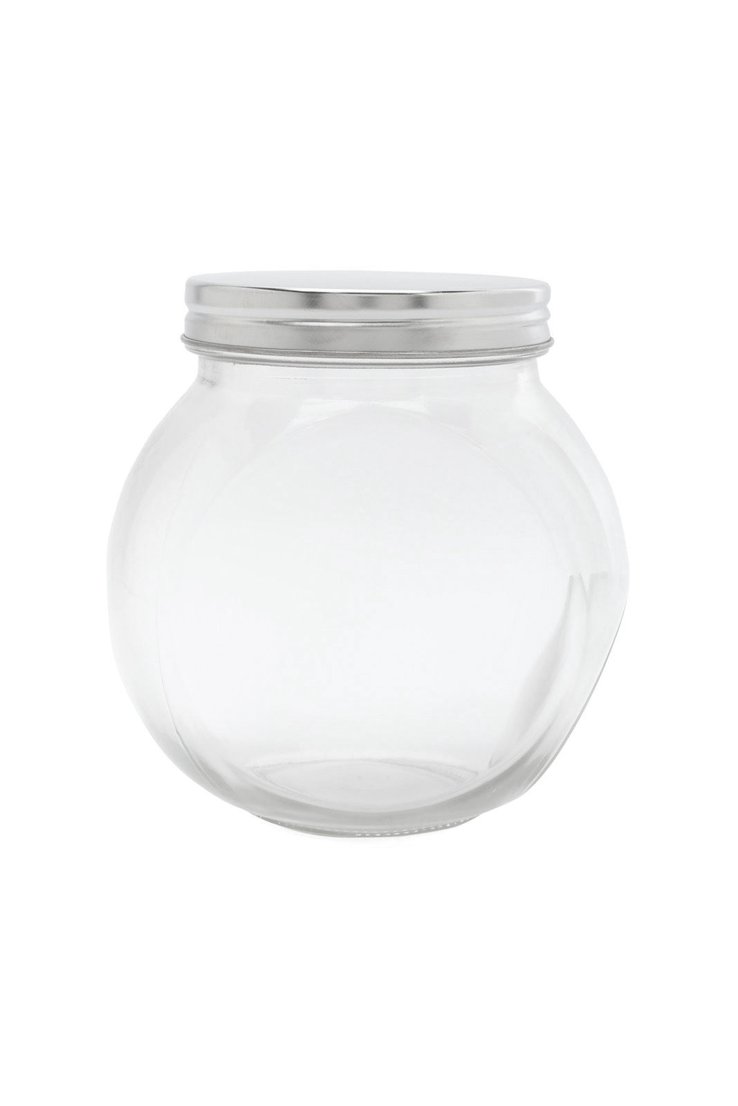 Redtag-Clear-Glass-Storage-Jar-(Medium)-Category:Canisters-And-Jars,-Colour:White,-Deals:New-In,-Dept:Home,-Filter:Home-Dining,-HMW-DIN-Storage,-New-In-HMW-DIN,-Non-Sale,-S23A,-Section:Homewares-Home-Dining-