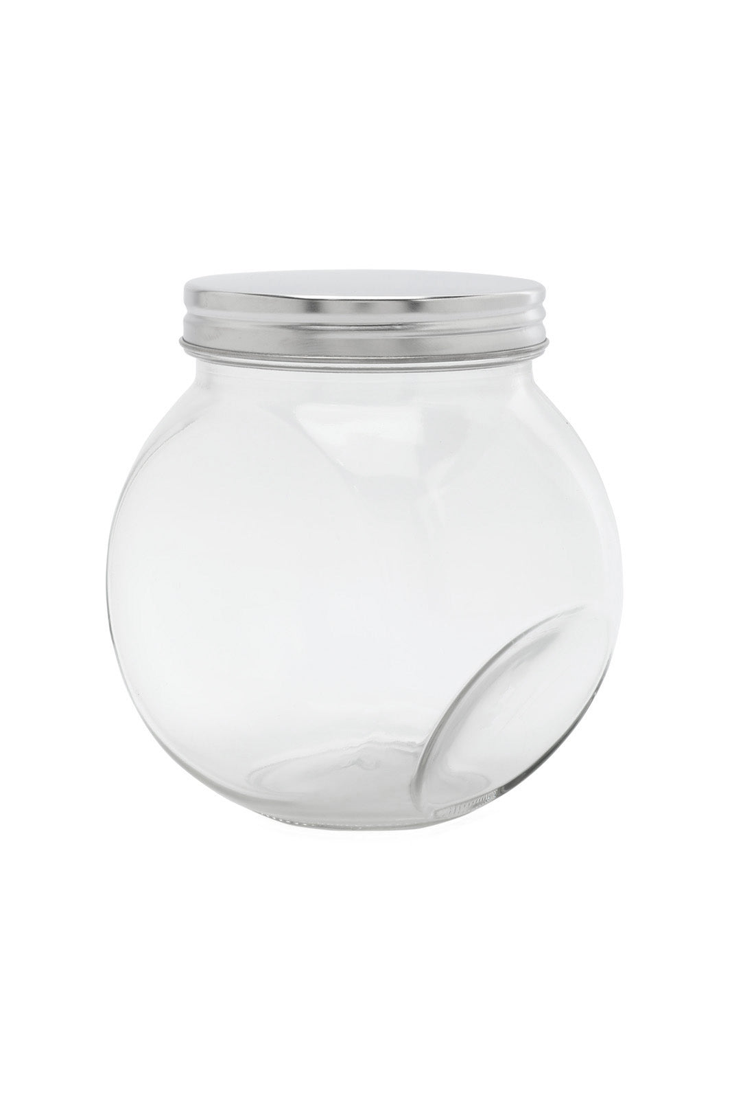 Redtag-Clear-Glass-Storage-Jar-(Medium)-Category:Canisters-And-Jars,-Colour:White,-Deals:New-In,-Dept:Home,-Filter:Home-Dining,-HMW-DIN-Storage,-New-In-HMW-DIN,-Non-Sale,-S23A,-Section:Homewares-Home-Dining-