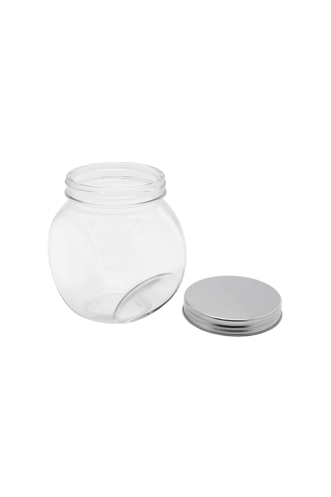 Redtag-Clear-Glass-Storage-Jar-(Medium)-Category:Canisters-And-Jars,-Colour:White,-Deals:New-In,-Dept:Home,-Filter:Home-Dining,-HMW-DIN-Storage,-New-In-HMW-DIN,-Non-Sale,-S23A,-Section:Homewares-Home-Dining-