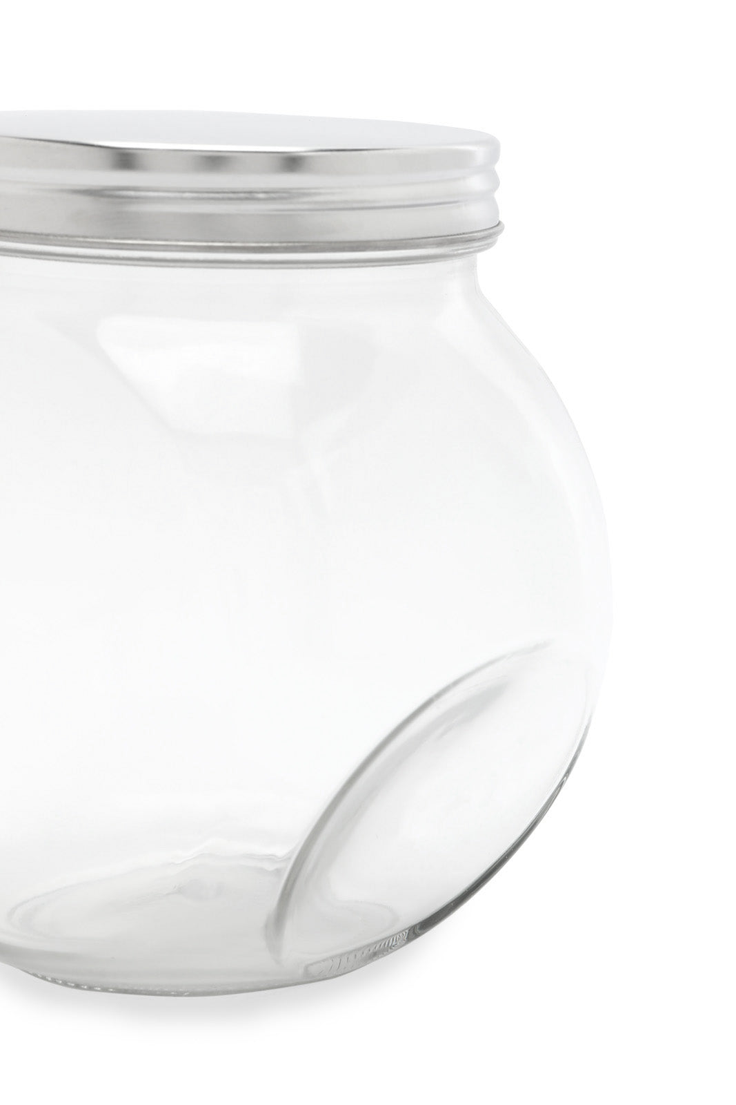 Redtag-Clear-Glass-Storage-Jar-(Medium)-Category:Canisters-And-Jars,-Colour:White,-Deals:New-In,-Dept:Home,-Filter:Home-Dining,-HMW-DIN-Storage,-New-In-HMW-DIN,-Non-Sale,-S23A,-Section:Homewares-Home-Dining-