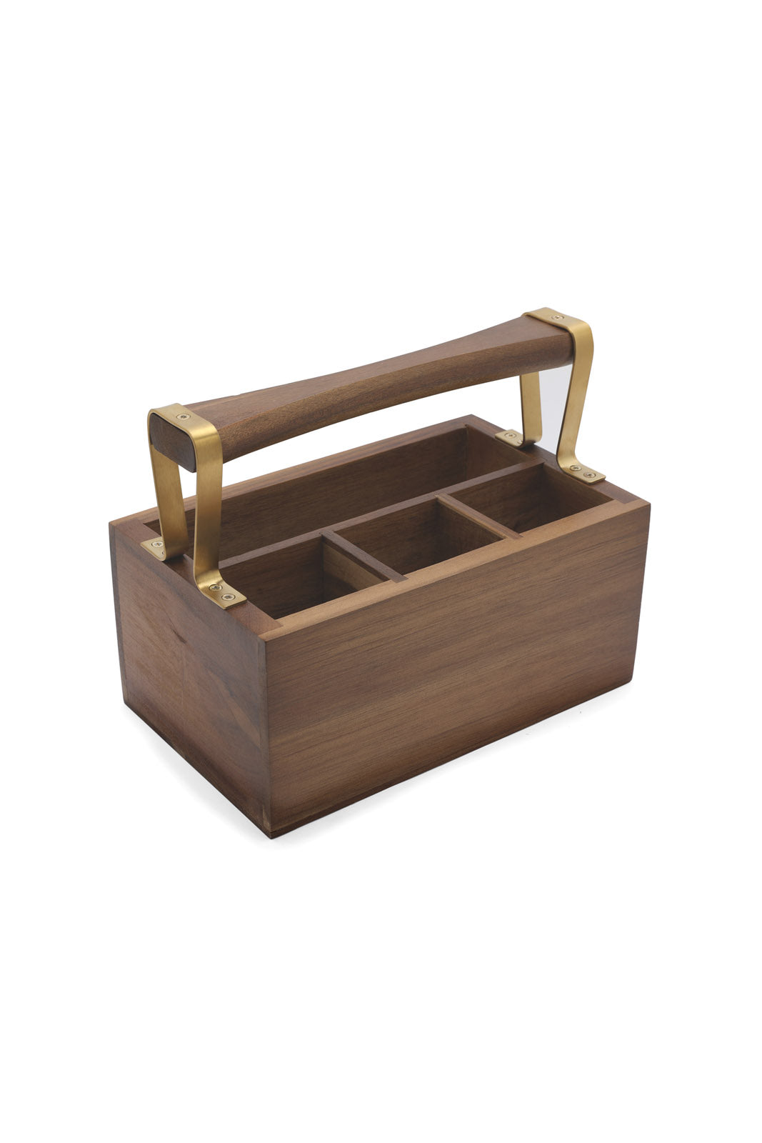 Redtag-Brown-Wooden-Rectangular-Cutlery-Holder-Category:Bakeware,-Colour:Brown,-Deals:New-In,-Dept:Home,-Filter:Home-Dining,-HMW-DIN-Serveware,-New-In-HMW-DIN,-Non-Sale,-S23A,-Section:Homewares-Home-Dining-