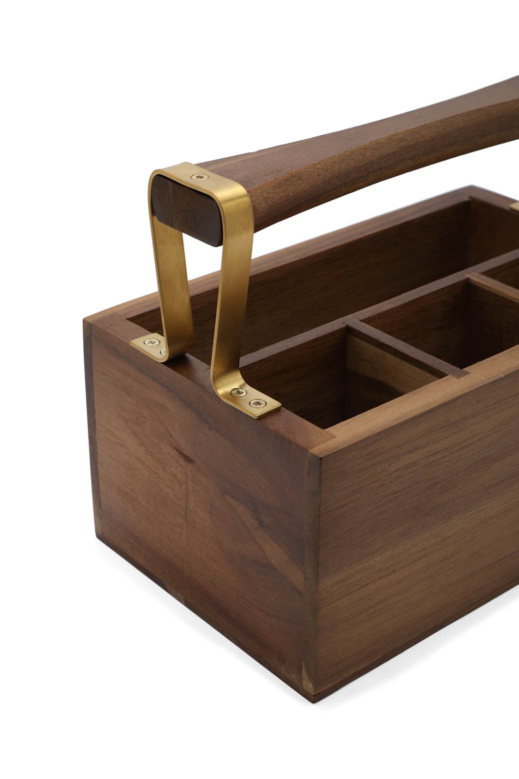 Redtag-Brown-Wooden-Rectangular-Cutlery-Holder-Category:Bakeware,-Colour:Brown,-Deals:New-In,-Dept:Home,-Filter:Home-Dining,-HMW-DIN-Serveware,-New-In-HMW-DIN,-Non-Sale,-S23A,-Section:Homewares-Home-Dining-