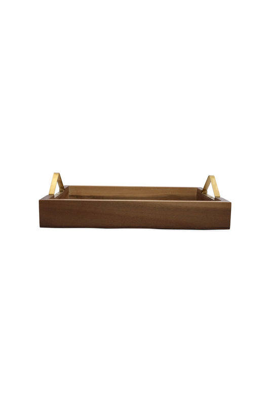 Redtag-Brown-Wooden-Rectangular-Tray-(Small)-Category:Trays,-Colour:Brown,-Deals:New-In,-Dept:Home,-Filter:Home-Dining,-HMW-DIN-Serveware,-New-In-HMW-DIN,-Non-Sale,-S23A,-Section:Homewares-Home-Dining-