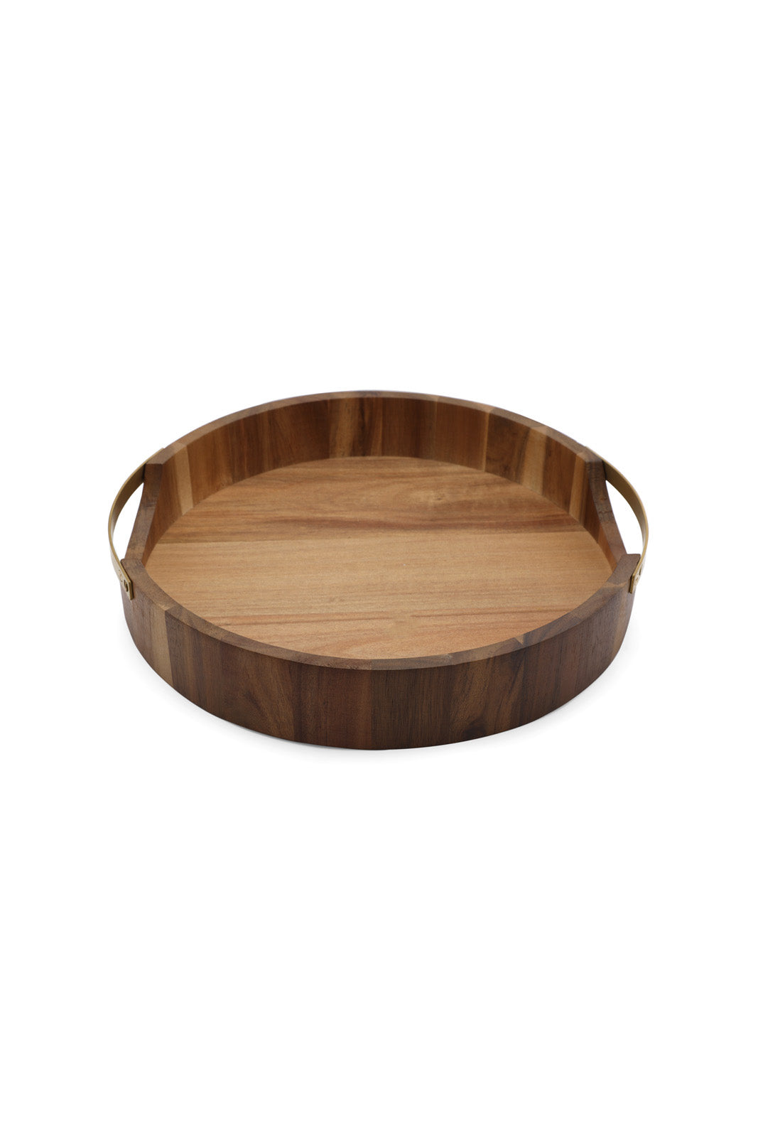 Redtag-Brown-Wooden-Round-Tray-(Medium)-Category:Trays,-Colour:Brown,-Deals:New-In,-Dept:Home,-Filter:Home-Dining,-HMW-DIN-Serveware,-New-In-HMW-DIN,-Non-Sale,-S23A,-Section:Homewares-Home-Dining-