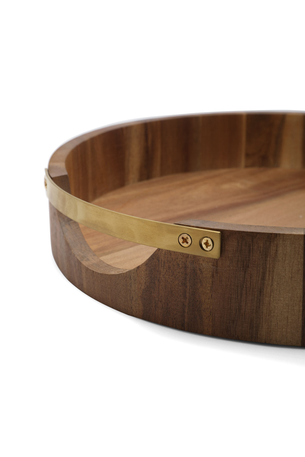 Redtag-Brown-Wooden-Round-Tray-(Medium)-Category:Trays,-Colour:Brown,-Deals:New-In,-Dept:Home,-Filter:Home-Dining,-HMW-DIN-Serveware,-New-In-HMW-DIN,-Non-Sale,-S23A,-Section:Homewares-Home-Dining-