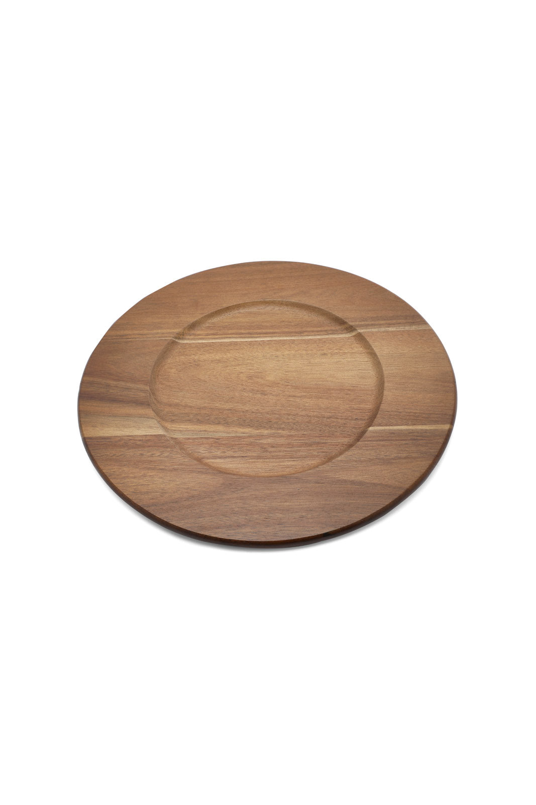 Redtag-Brown-Wooden-Round-Charger-Plate-Category:Bakeware,-Colour:Brown,-Deals:New-In,-Dept:Home,-Filter:Home-Dining,-HMW-DIN-Serveware,-New-In-HMW-DIN,-Non-Sale,-S23A,-Section:Homewares-Home-Dining-