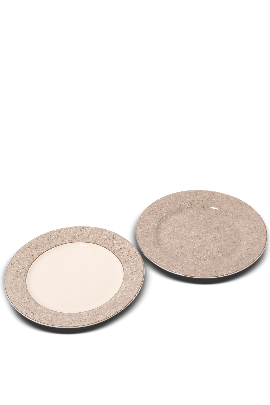 Redtag-Grey-Plate-Set-With-Silvery-Rim-(2-Piece)-Category:Cups-&-Mugs,-Colour:Grey,-Deals:New-In,-Dept:Home,-Filter:Home-Dining,-HMW-DIN-Crockery,-New-In-HMW-DIN,-Non-Sale,-S23A,-Section:Homewares-Home-Dining-
