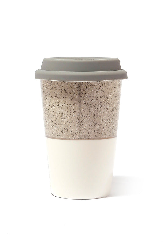 Redtag-Grey-Travel-Mug-With-Silivery-Rim-+-Silicon-Lid-Category:Cups-&-Mugs,-Colour:Grey,-Deals:New-In,-Dept:Home,-Filter:Home-Dining,-HMW-DIN-Crockery,-New-In-HMW-DIN,-Non-Sale,-S23A,-Section:Homewares-Home-Dining-