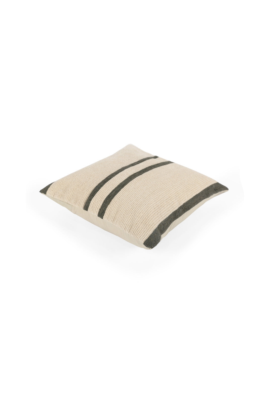 Redtag-White/Grey-Handwoven-Sustainable-Floor-Cushion-Category:Cushions,-Colour:Grey,-Deals:New-In,-Dept:Home,-Filter:Home-Bedroom,-HMW-BED-Cushions,-New-In-HMW-BED,-Non-Sale,-Section:Homewares,-W22B-Home-Bedroom-