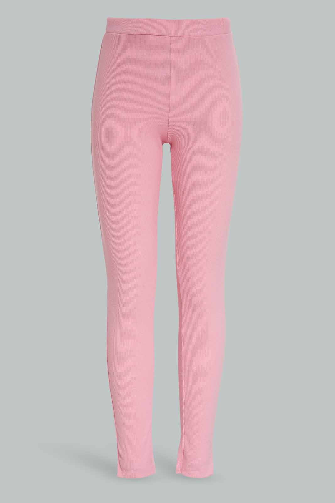 Redtag-Girls-Pale-Pink-Legging-Category:Leggings,-Colour:Apricot,-Deals:New-In,-Dept:Girls,-Filter:Senior-Girls-(8-to-14-Yrs),-GSR-Leggings,-New-In-GSR-APL,-Non-Sale,-Section:Girls-(0-to-14Yrs),-TBL,-W22B-Senior-Girls-9 to 14 Years