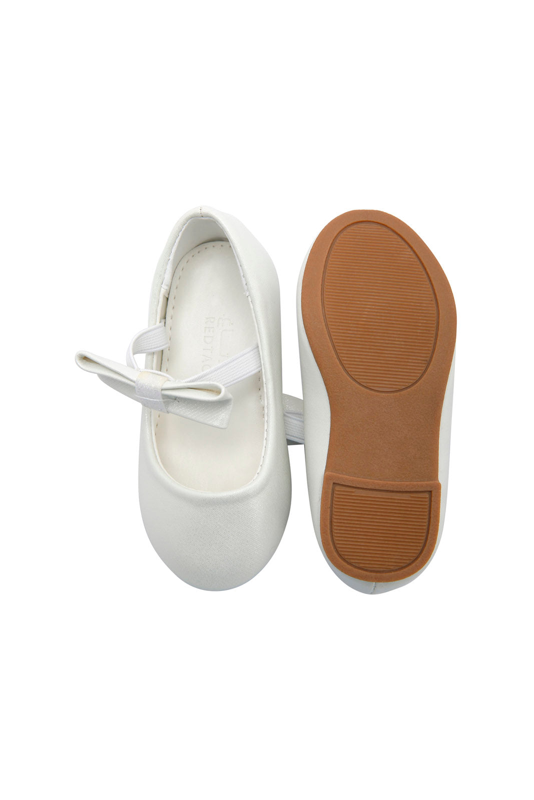 Redtag-Cream-Bow-Ballerina-Category:Shoes,-Colour:Cream,-Deals:New-In,-Dept:Girls,-Filter:Girls-Footwear-(1-to-3-Yrs),-ING-Shoes,-New-In-ING-FOO,-Non-Sale,-Section:Girls-(0-to-14Yrs),-W22B-Infant-Girls-1 to 3 Years