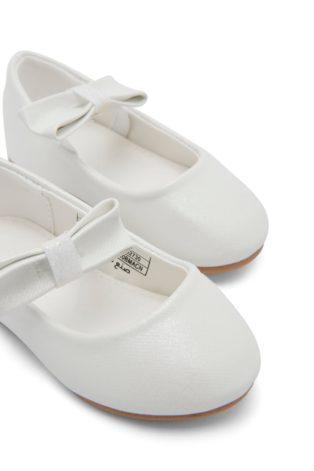 Redtag-Cream-Bow-Ballerina-Category:Shoes,-Colour:Cream,-Deals:New-In,-Dept:Girls,-Filter:Girls-Footwear-(1-to-3-Yrs),-ING-Shoes,-New-In-ING-FOO,-Non-Sale,-Section:Girls-(0-to-14Yrs),-W22B-Infant-Girls-1 to 3 Years