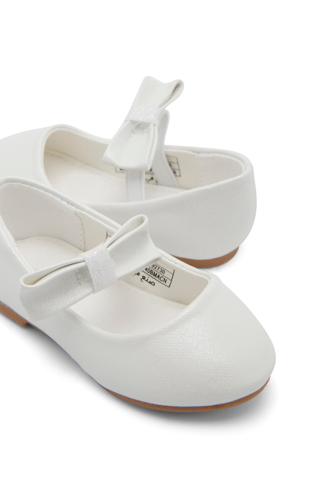 Redtag-Cream-Bow-Ballerina-Category:Shoes,-Colour:Cream,-Deals:New-In,-Dept:Girls,-Filter:Girls-Footwear-(1-to-3-Yrs),-ING-Shoes,-New-In-ING-FOO,-Non-Sale,-Section:Girls-(0-to-14Yrs),-W22B-Infant-Girls-1 to 3 Years