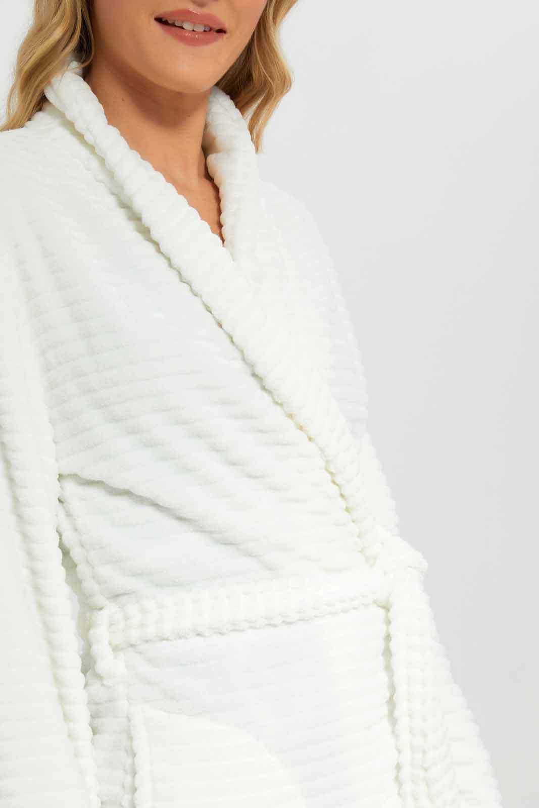 Redtag-Women-Off-White-Fleece-Chemise-Robe-Category:Chemises,-Colour:White,-Deals:New-In,-Dept:Ladieswear,-Filter:Women's-Clothing,-New-In-Women-APL,-Non-Sale,-Section:Women,-W22B,-Women-Chemises--