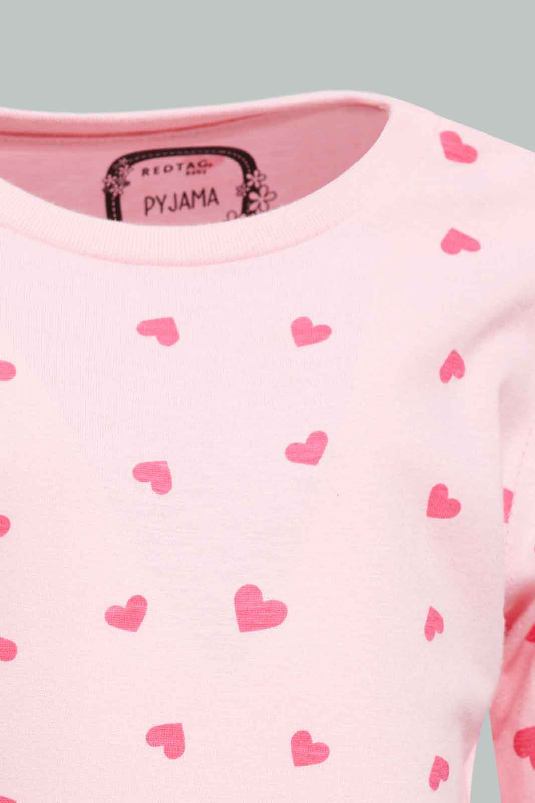 Redtag-Girls-Multi-Colour-2Pack-Pyjama-Set-Category:Pyjama-Sets,-Colour:Assorted,-Deals:New-In,-Filter:Infant-Girls-(3-to-24-Mths),-ING-Pyjama-Sets,-New-In-ING-APL,-Non-Sale,-Section:Girls-(0-to-14Yrs),-W22A-Infant-Girls-3 to 24 Months