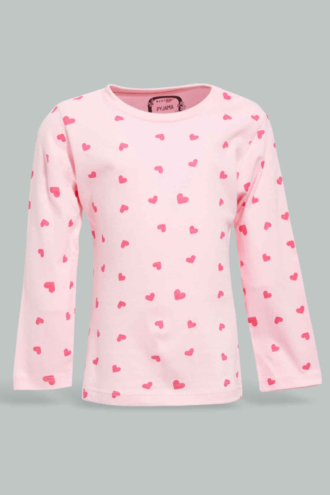 Redtag-Girls-Multi-Colour-2Pack-Pyjama-Set-Category:Pyjama-Sets,-Colour:Assorted,-Deals:New-In,-Filter:Infant-Girls-(3-to-24-Mths),-ING-Pyjama-Sets,-New-In-ING-APL,-Non-Sale,-Section:Girls-(0-to-14Yrs),-W22A-Infant-Girls-3 to 24 Months