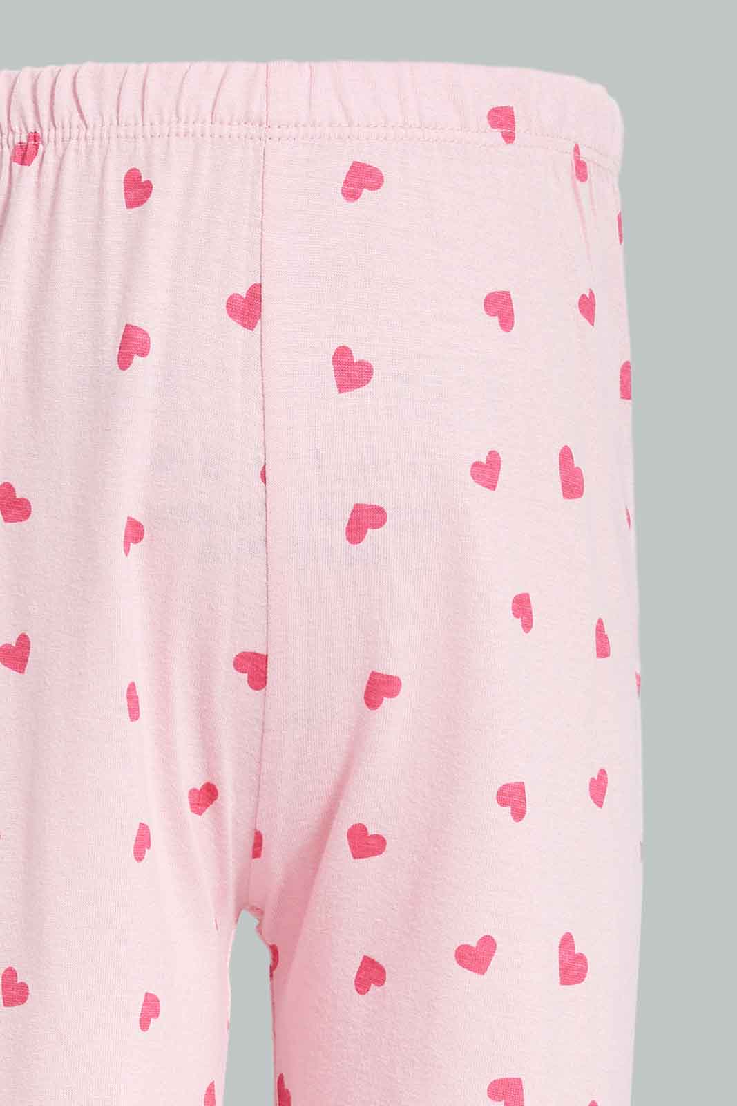 Redtag-Girls-Multi-Colour-2Pack-Pyjama-Set-Category:Pyjama-Sets,-Colour:Assorted,-Deals:New-In,-Filter:Infant-Girls-(3-to-24-Mths),-ING-Pyjama-Sets,-New-In-ING-APL,-Non-Sale,-Section:Girls-(0-to-14Yrs),-W22A-Infant-Girls-3 to 24 Months