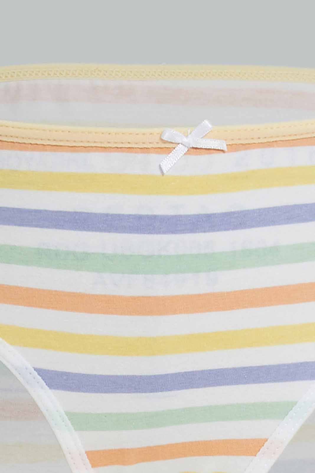 Redtag-Girls-5Pk-Brief-Flamingos---Soft-Pinks-White-&-Yellows-365,-Category:Briefs,-Colour:Yellow,-Deals:New-In,-Dept:Girls,-ESS,-Filter:Girls-(2-to-8-Yrs),-GIR-Briefs,-New-In-GIR-APL,-Non-Sale,-Section:Girls-(0-to-14Yrs)-Girls-2 to 8 Years