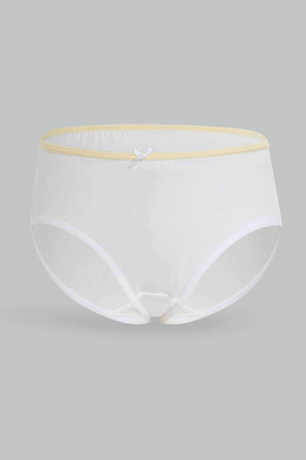Redtag-Girls-5Pk-Brief-Flamingos---Soft-Pinks-White-&-Yellows-365,-Category:Briefs,-Colour:Yellow,-Deals:New-In,-Dept:Girls,-ESS,-Filter:Girls-(2-to-8-Yrs),-GIR-Briefs,-New-In-GIR-APL,-Non-Sale,-Section:Girls-(0-to-14Yrs)-Girls-2 to 8 Years