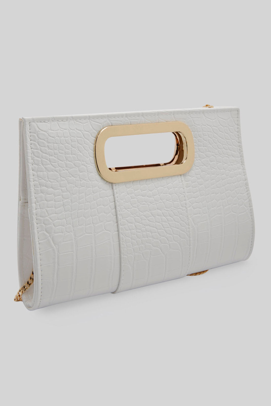 Redtag-White-Texture-Clutch-Bag-Category:Bags,-Colour:White,-Filter:Women's-Accessories,-New-In,-New-In-Women-ACC,-Non-Sale,-Section:Women,-W22B,-Women-Bags-Women-