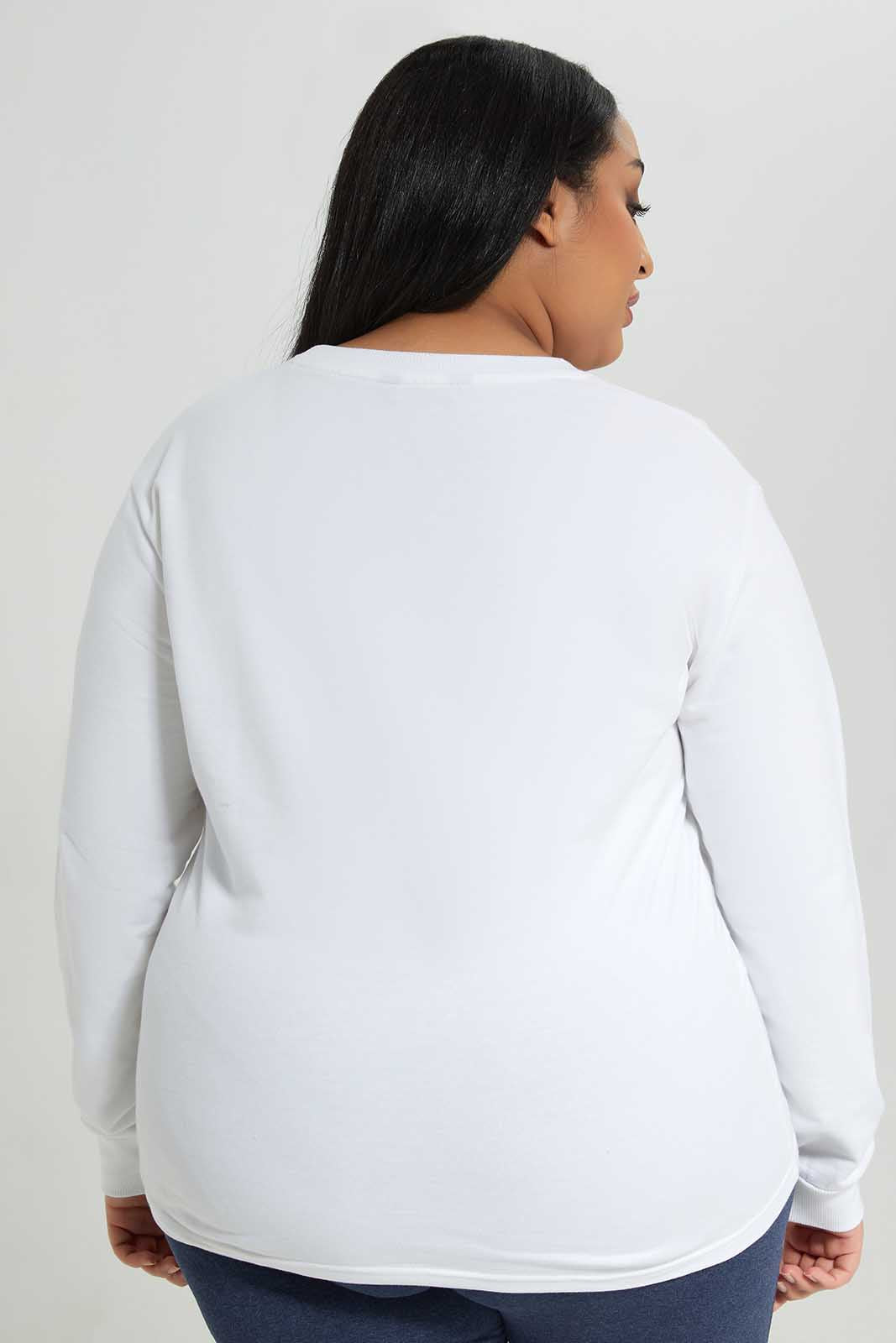 Redtag-Women-Mustard-Ladies-Plus-Printed-Sweatshirt-Category:Sweatshirts,-Colour:Mustard,-Deals:New-In,-Filter:Plus-Size,-LDP-Sweatshirts,-New-In-LDP-APL,-Non-Sale,-Section:Women,-TBL,-W22B-Women's-