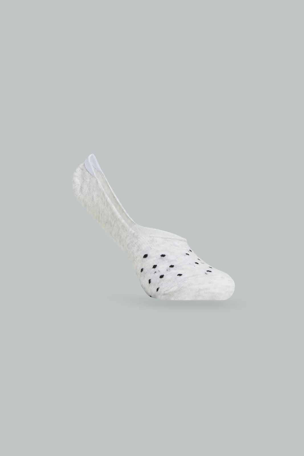 Redtag-Women-Grey/Black-Polka-Stripe-Printed-Invisible-Socks-(3-Pack)-365,-Category:Socks,-Colour:Assorted,-Deals:New-In,-Dept:Ladieswear,-Filter:Women's-Clothing,-New-In-Women-APL,-Non-Sale,-Section:Women,-Women-Socks--