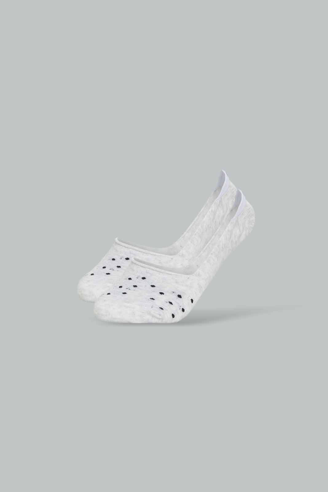 Redtag-Women-Grey/Black-Polka-Stripe-Printed-Invisible-Socks-(3-Pack)-365,-Category:Socks,-Colour:Assorted,-Deals:New-In,-Dept:Ladieswear,-Filter:Women's-Clothing,-New-In-Women-APL,-Non-Sale,-Section:Women,-Women-Socks--