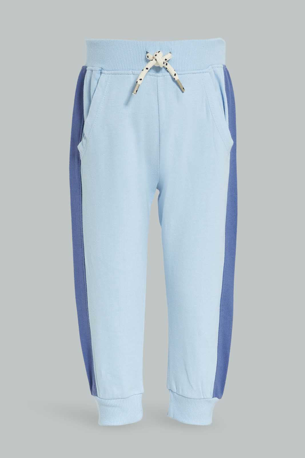 Redtag-Boys-Blue-Fashion-Jogger-Category:Joggers,-Colour:Blue,-Deals:New-In,-Dept:Boys,-Filter:Infant-Boys-(3-to-24-Mths),-INB-Joggers,-New-In-INB-APL,-Non-Sale,-Section:Boys-(0-to-14Yrs),-W22B-Infant-Boys-3 to 24 Months