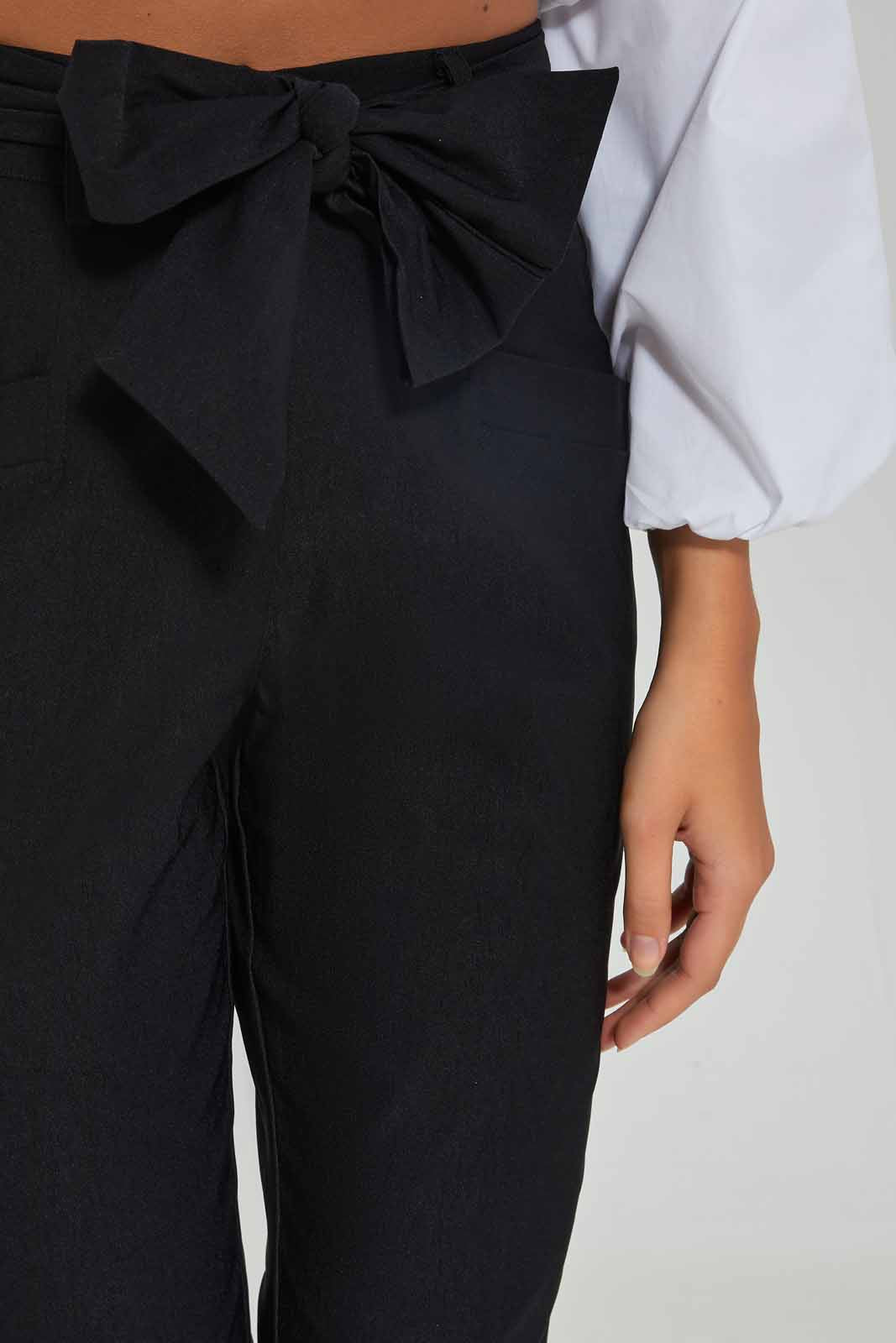 Redtag-Women-Black-Belted-Jogger-Category:Trousers,-Colour:Black,-Deals:New-In,-Dept:Ladieswear,-Filter:Women's-Clothing,-New-In-Women-APL,-Non-Sale,-Section:Women,-W22B,-Women-Trousers-Women's-