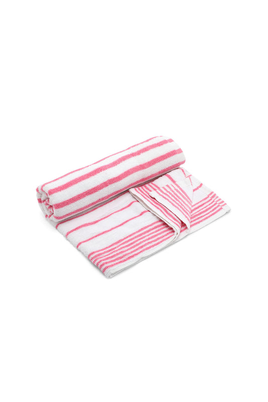 Redtag-Pale-Pink-Stripe-Bath-Towel-Category:Towels,-Colour:Pink,-Deals:New-In,-Dept:Home,-Filter:Home-Bathroom,-HMW-BAC-Towels,-New-In-HMW-BAC,-Non-Sale,-S23A,-Section:Homewares-Home-Bathroom-
