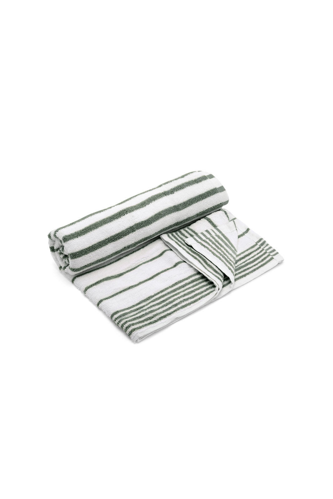Redtag-Green-Stripe-Bath-Towel-Category:Towels,-Colour:Green,-Deals:New-In,-Dept:Home,-Filter:Home-Bathroom,-HMW-BAC-Towels,-New-In-HMW-BAC,-Non-Sale,-S23A,-Section:Homewares-Home-Bathroom-