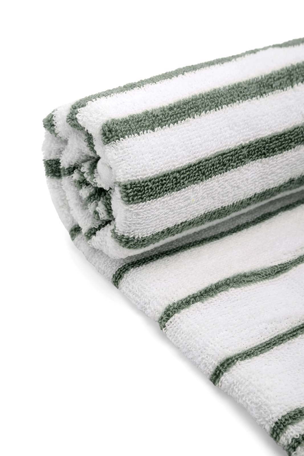Redtag-Green-Stripe-Bath-Towel-Category:Towels,-Colour:Green,-Deals:New-In,-Dept:Home,-Filter:Home-Bathroom,-HMW-BAC-Towels,-New-In-HMW-BAC,-Non-Sale,-S23A,-Section:Homewares-Home-Bathroom-
