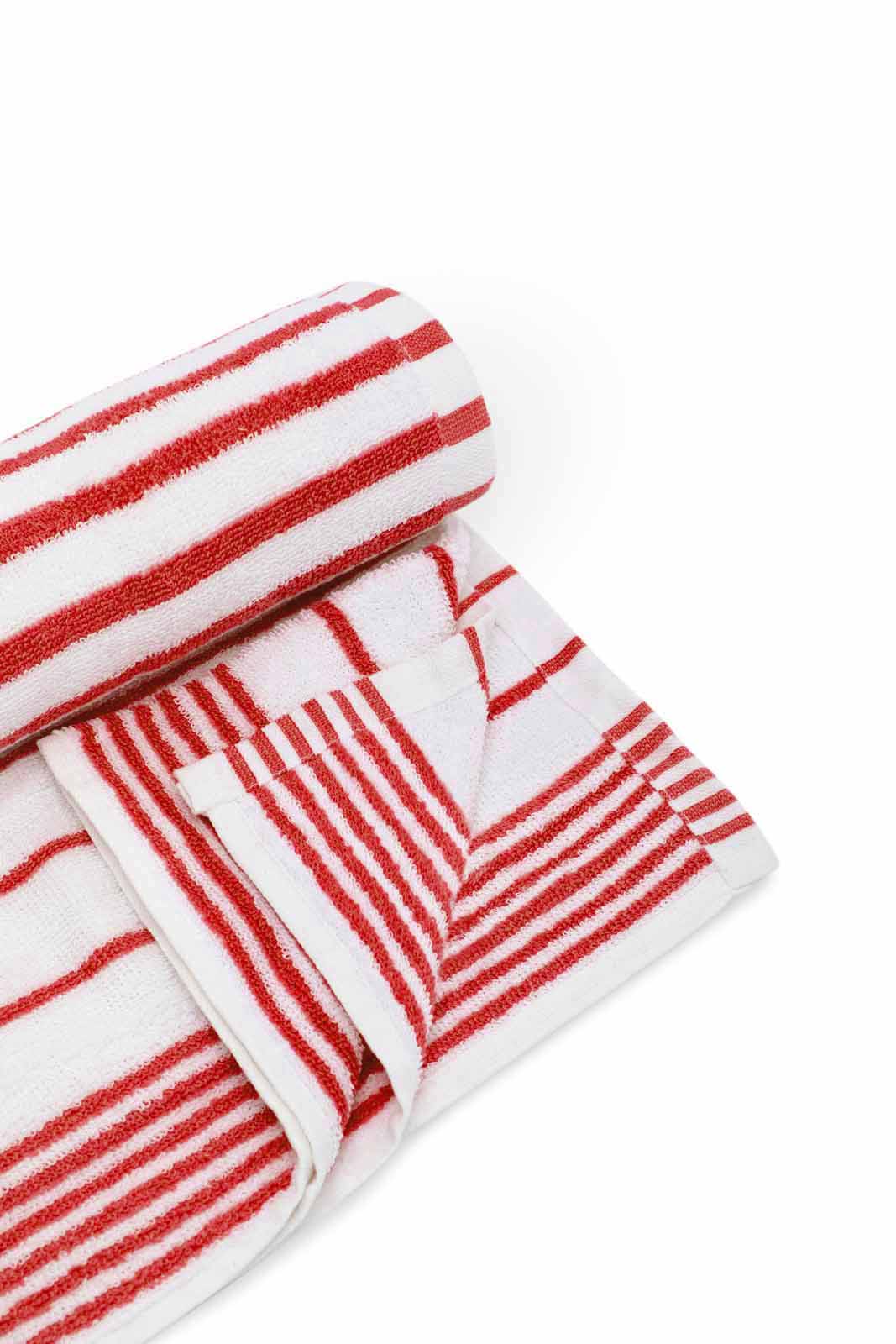 Redtag-Red-Stripe-Bath-Towel-Category:Towels,-Colour:Red,-Deals:New-In,-Dept:Home,-Filter:Home-Bathroom,-HMW-BAC-Towels,-New-In-HMW-BAC,-Non-Sale,-S23A,-Section:Homewares-Home-Bathroom-
