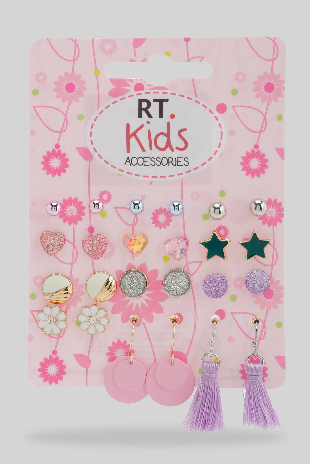 Redtag-Assorted-S/12-Stud-Category:Jewellery,-Colour:Assorted,-Filter:Girls-Accessories,-GIR-Jewellery,-New-In,-New-In-GIR-ACC,-Non-Sale,-Section:Girls-(0-to-14Yrs),-W22B-Girls-