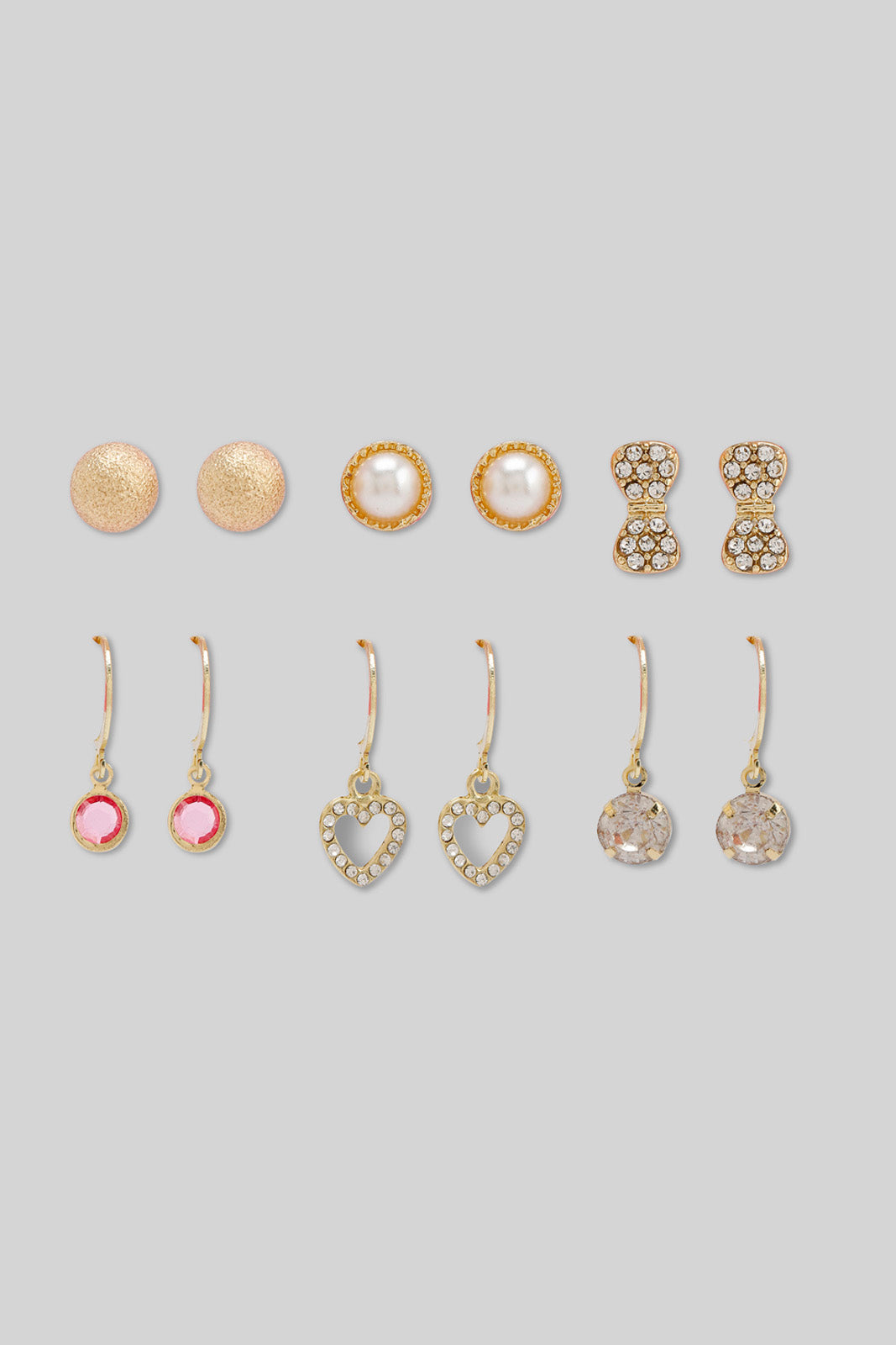 Redtag-Assorted-S/6-Stud-Category:Jewellery,-Colour:Assorted,-Filter:Girls-Accessories,-GIR-Jewellery,-New-In,-New-In-GIR-ACC,-Non-Sale,-Section:Girls-(0-to-14Yrs),-W22B-Girls-