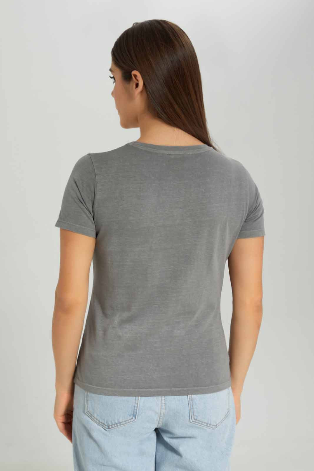 Redtag-Women-Charcoal-Mickey-Printed-T-Shirt-Category:T-Shirts,-CHA,-Colour:Charcoal,-Deals:New-In,-Dept:Ladieswear,-Filter:Women's-Clothing,-New-In-Women-APL,-Non-Sale,-Section:Women,-TBL,-W22A,-Women-T-Shirts-Women's-