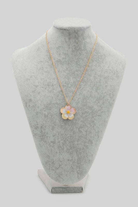 Girls Gold Flower Necklace Set (3 Piece)