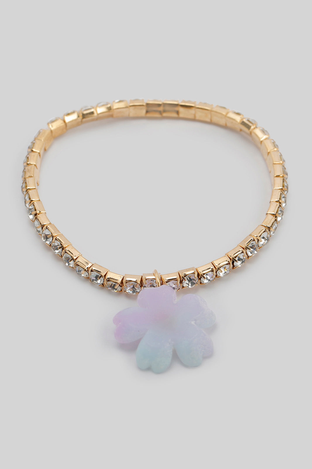 Girls Gold Flower Necklace Set (3 Piece)