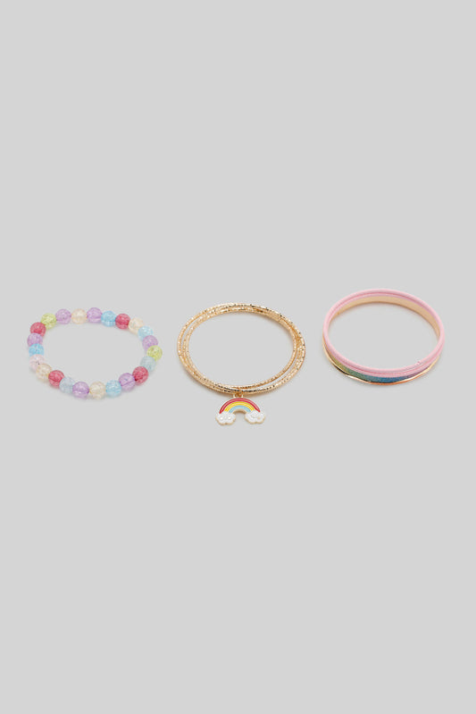 Redtag-Bracelet-Category:Jewellery,-Colour:Multicolour,-Filter:Girls-Accessories,-GIR-Jewellery,-New-In,-New-In-GIR-ACC,-Non-Sale,-Section:Girls-(0-to-14Yrs),-W22B-Girls-