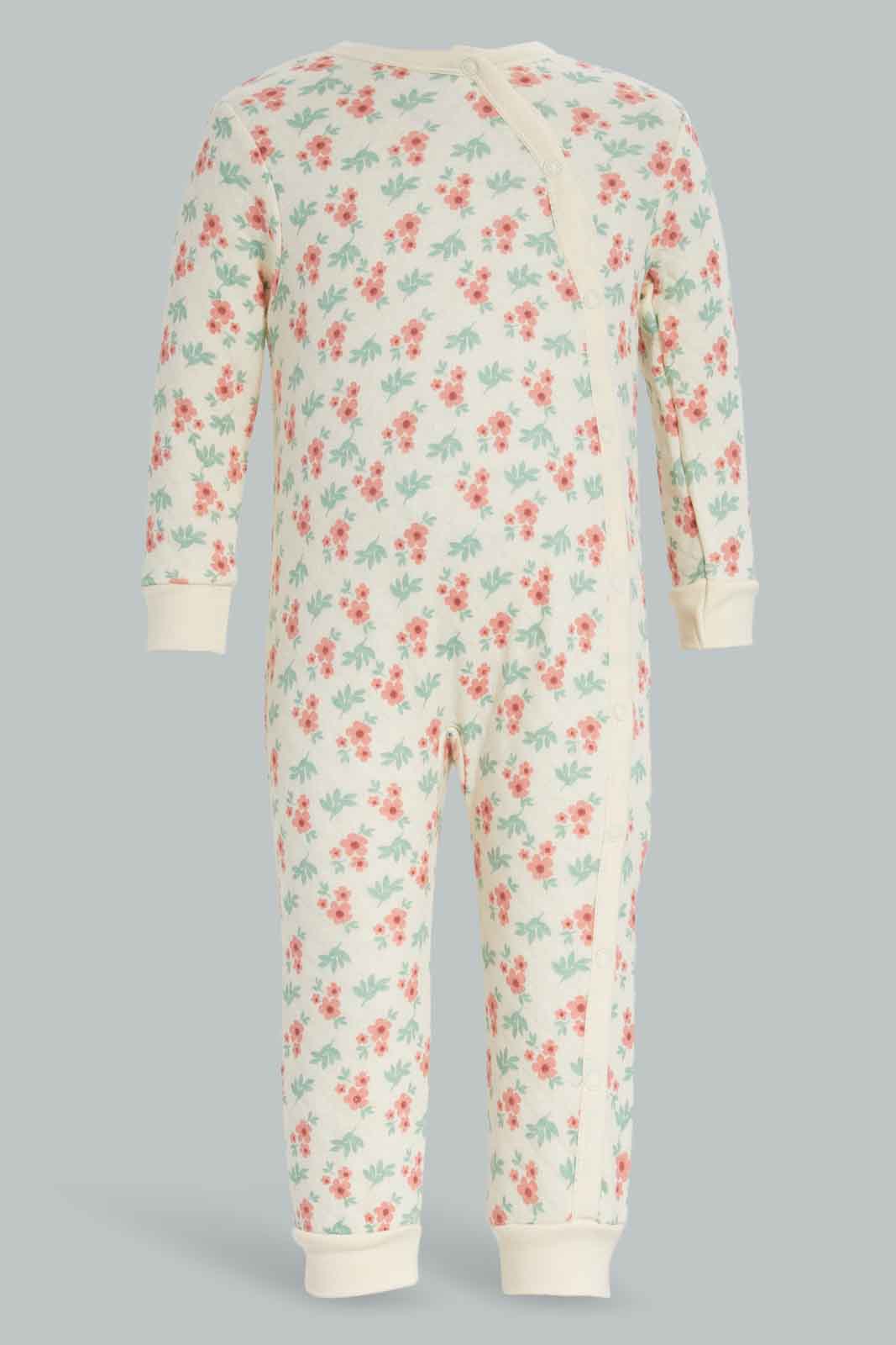 Redtag-Boys-Mid-Grey-Floral-2Pc-Rompers-Pack-Category:Rompers,-Colour:Assorted,-Deals:New-In,-Filter:Baby-(0-to-12-Mths),-NBB-Rompers,-New-In-NBB-APL,-Non-Sale,-Section:Boys-(0-to-14Yrs),-W22B-Baby-0 to 12 Months