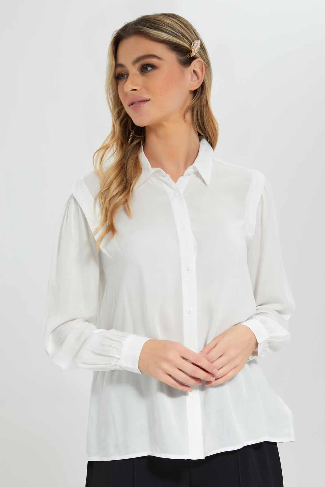 Redtag-Women-Cream-Long-Sleeve-Viscose-Shirt-Category:Blouses,-Colour:Cream,-Deals:New-In,-Filter:Women's-Clothing,-New-In-Women-APL,-Non-Sale,-Section:Women,-W22B,-Women-Blouses-Women's-
